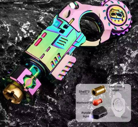 Hadmek™ MetalShot – metalowy pistolet sensoryczny EDC do zabawy i odstresowania