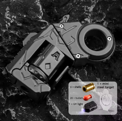 Hadmek™ MetalShot (V2) – metalowy pistolet sensoryczny EDC do zabawy i odstresowania